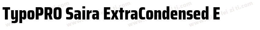 TypoPRO Saira ExtraCondensed ExtraB字体转换